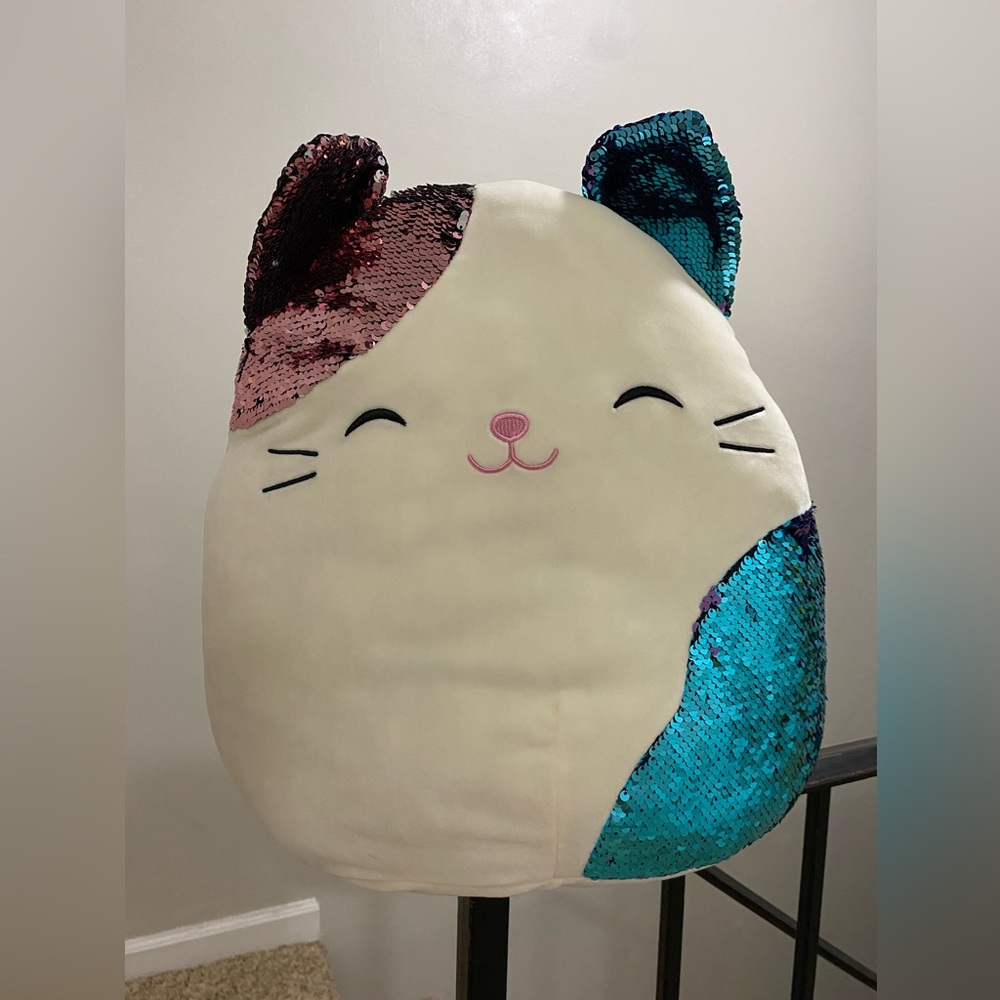 Large Sequined Shany Cat Squishmallow